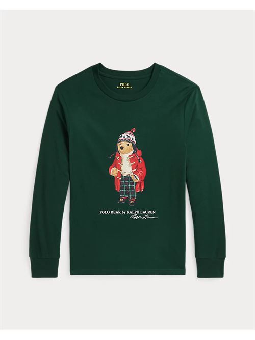 T-shirt verde Polo Bear RALPH LAUREN | 322883620009VERDE
